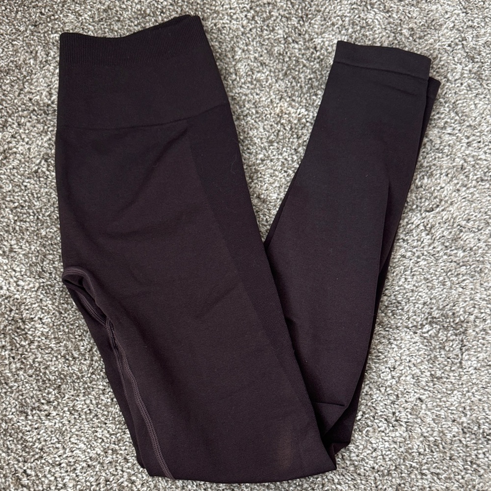Aurola Seamless Scrunch Leggings Seal Brown